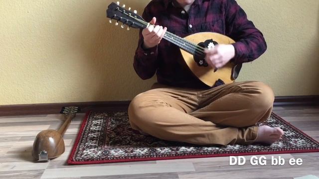 Mandolin played in Bulgarian tambura (pandore) style - DD GG bb ee tuning смотреть онлайн