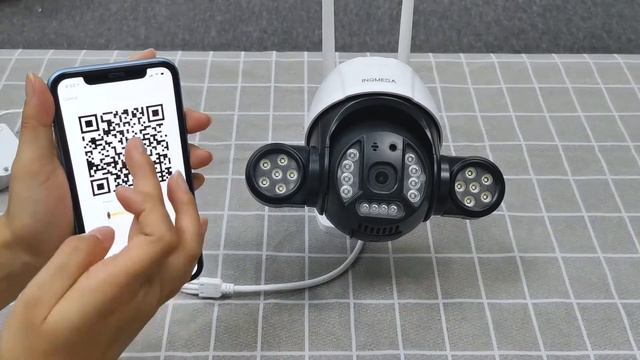 INQMEGA 496 Floodlight Camera TUYA Smart home connect смотреть онлайн