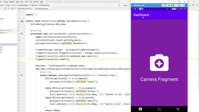 Android Bottom Navigation With Fragments for Beginners |Part 2/2 | Android Studio Tutorials смотреть онлайн