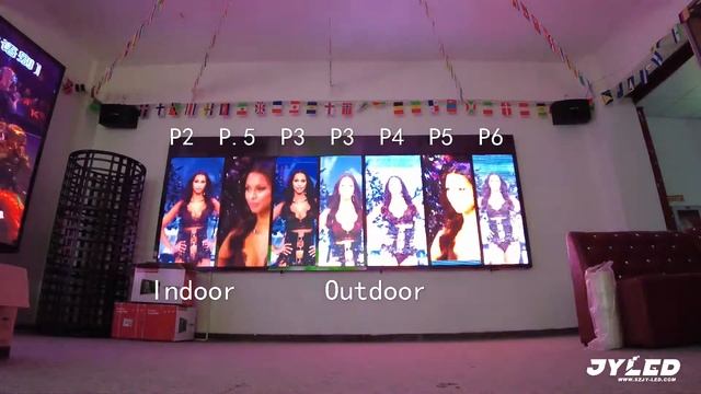Compare indoor P2 P2.5 P3 and outdoor P3 P4 P5 P6 led video wall --- JYLED смотреть онлайн