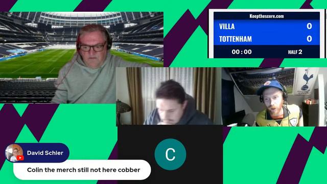 #TOTTENHAM V #VILLA WATCH ALONG #BIGANGE #SPURS @ELTELCOCKEREL @TALKANDBALL_COL смотреть онлайн