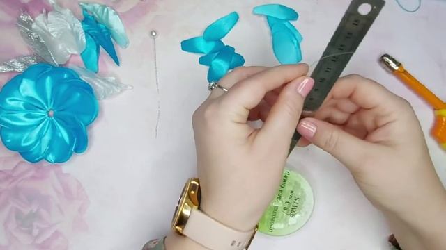 очень красивый ободок из атласных лент смотреть онлайн