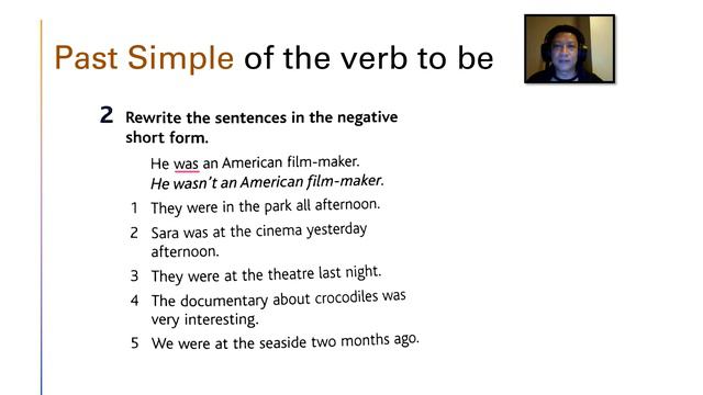 Past Simple of the verb to be смотреть онлайн