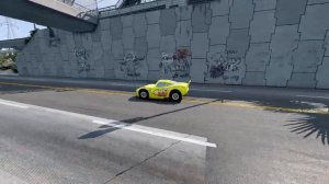 Escape From The Lightning McQueen Crash Old Truck Cartoon Monster Eater VS McQueen Beamng Drive #21