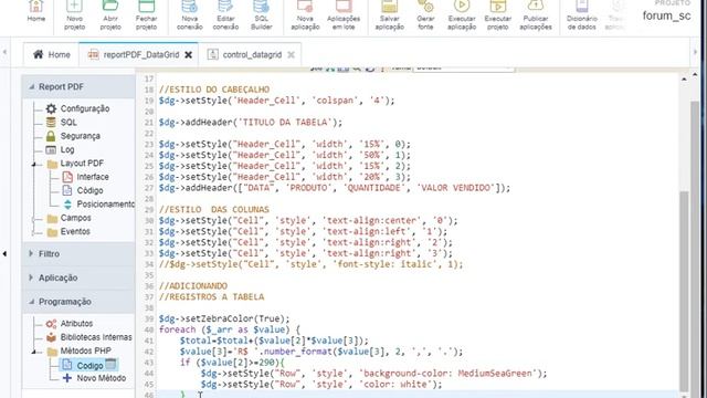 SCRIPTCASE::: Classe PHP DataGrid PARTE 3 - Report PDF смотреть онлайн