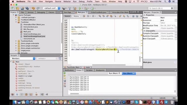 Demo of Java API running Dukascopy Jforex platform for algo forex trading смотреть онлайн