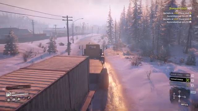 SnowRunner, одиночное прохождение (карьера), #127 Эпичный заказ ч1 смотреть онлайн
