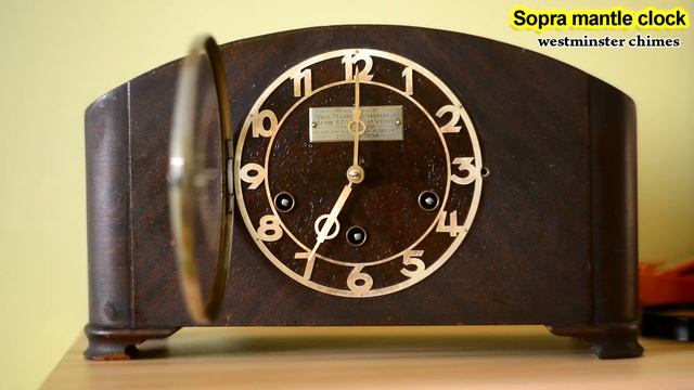 Sopra Mantle Clock. Westminster Chimes 1934. Вестминстер бой