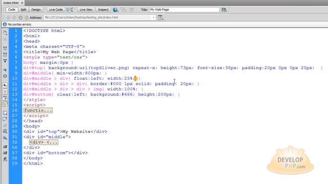 CSS Auto Adjusting Stretch Fit Web Site Layout Tutorial HTML5 Template смотреть онлайн