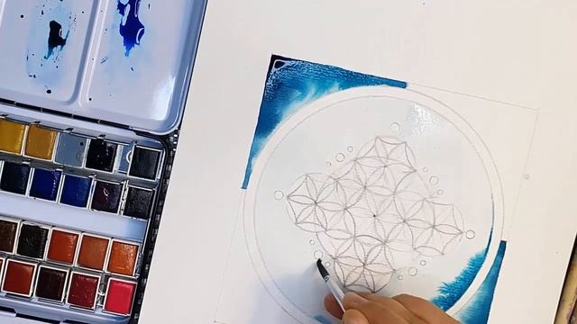 Рисуем мандалу || Медитация для творчества и вдохновения || Рисуем и релаксируем смотреть онлайн