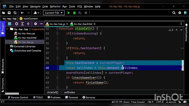 Пишем игру крестики нолики на JS смотреть онлайн