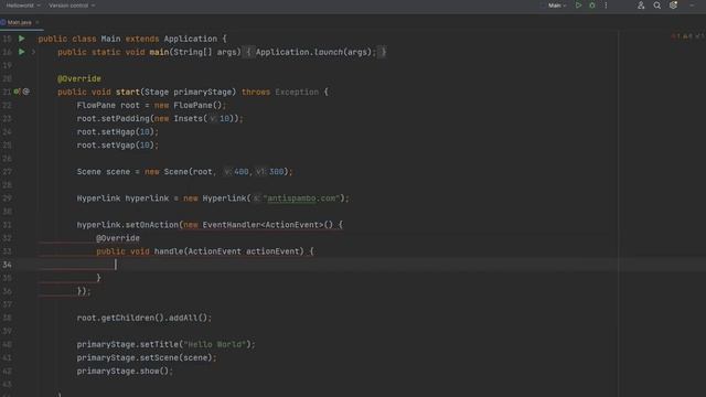 JavaFX Hyperlink | Урок по JavaFX Hyperlink #java #javafx #javaswing