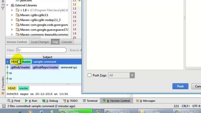 How to push changes to remote GIT repository in intellij IDEA смотреть онлайн