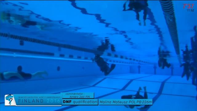Mateusz Malina Freediving World Record 232m Dynamic without Fins DNF Limitless смотреть онлайн