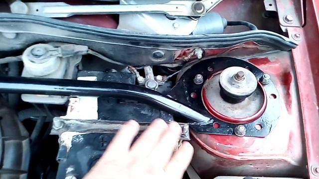 Установка распорки передних стоек семейства ВАЗ САМАРА (13, 14, 15) на ладу Калина