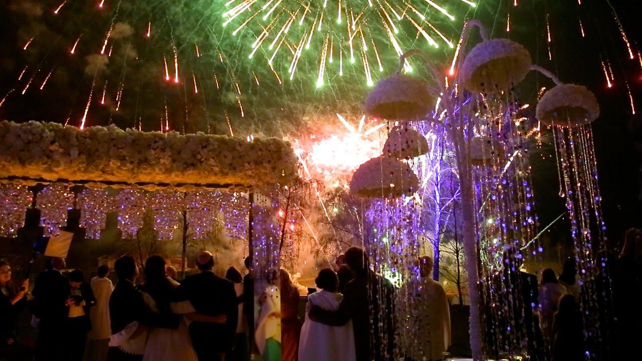 Музыкальный салют на свадьбу под Aerosmith "I dont want to miss a thing" смотреть онлайн