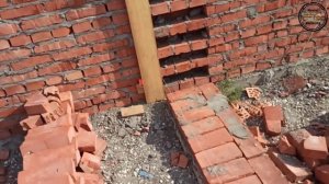 Дом в Чеченском стиле перегородки из кирпича. Кладка кирпича Мастер Кладки-95. Marshalltown.