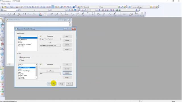Моделирование работы реклоузеров в ETAP