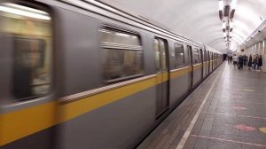 Parade of trains in the Moscow metro