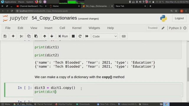 #54 Copy Dictionaries In Python | How To Copy Dictionaries In Python | Copy() , Dict()| Tech Bloode смотреть онлайн