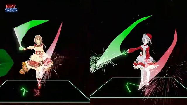 【BeatSaber】Jingle Bells / Gwen Stefani【低スペックPCとOculus Quest 2だけでトラッキング】