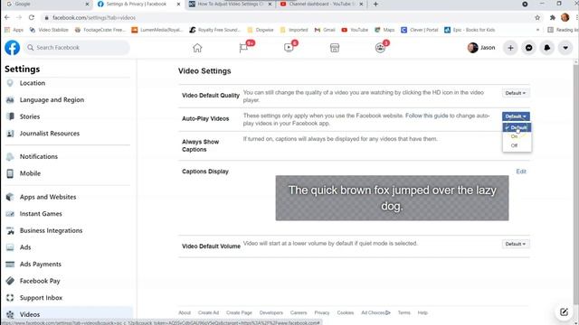 How To Adjust Video Settings On Facebook смотреть онлайн