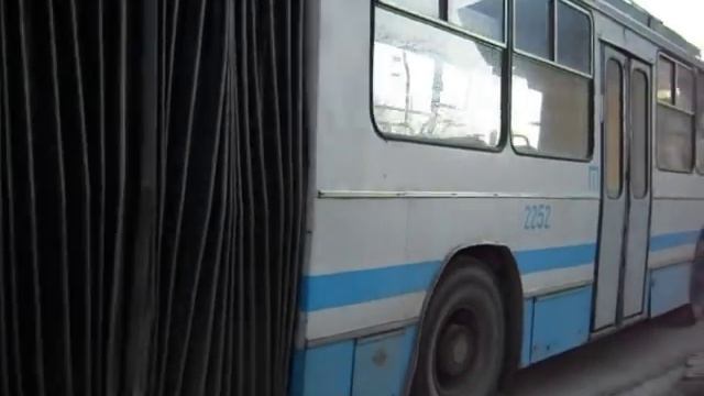 Последний в Крыму троллейбус ЮМЗ Т1 № 2252 в Симферополе