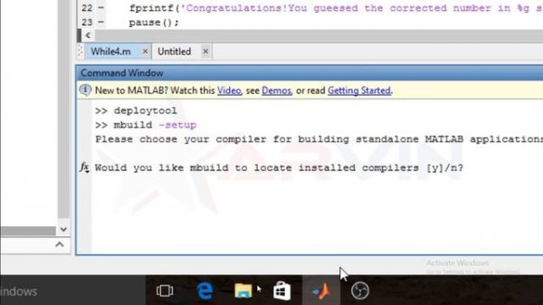 Tutorial: 6 》 Create .EXE (Executable) File from MATLAB Script (.m) File  | MATLAB Compiler.