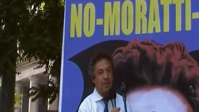 Giorgio Poidomani Idv  Candidato Consigliere Comune Milano  2011 Intervento Al NO MORATTI DAY