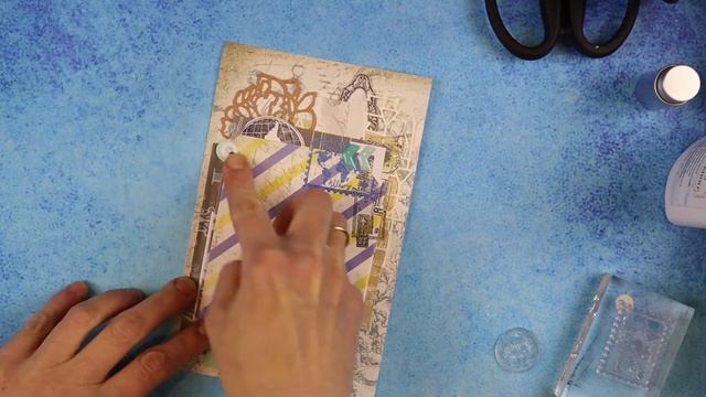 Третий разворот в альбом про путешествия / Cкрап альбом своими руками / Скраподелие / Scrapodelie смотреть онлайн