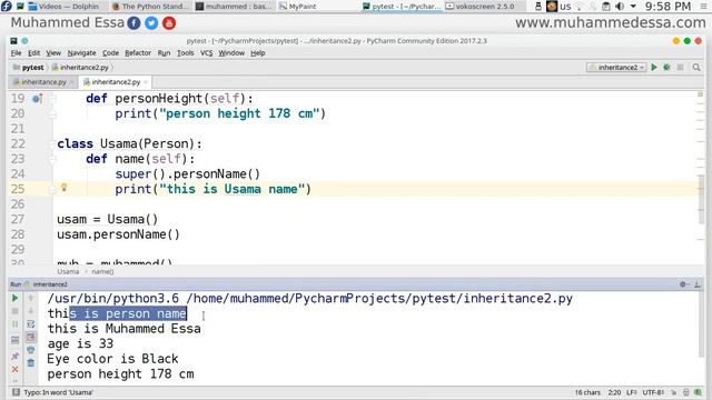 51 Python 3 OOP Inheritance смотреть онлайн