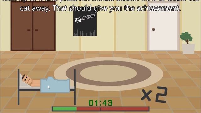 [What's under your blanket!?] Achievement: Kick the cat away смотреть онлайн