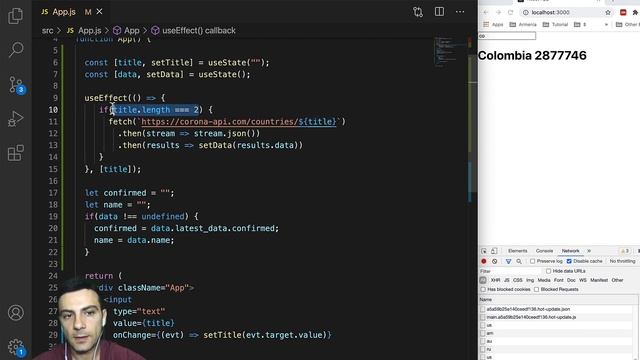 ReactJS - useEffect смотреть онлайн