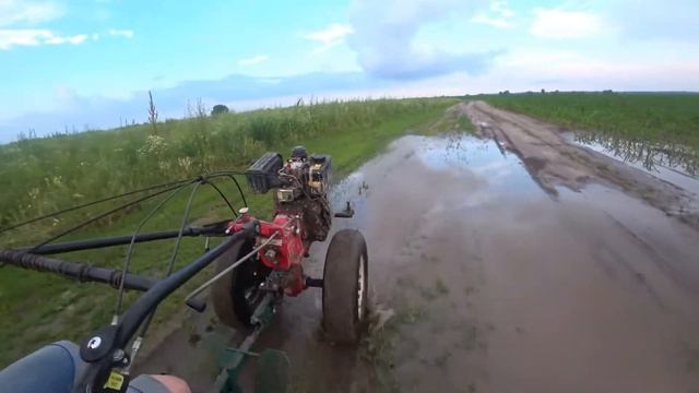 Off-road на мотоблоці КЕНТАВР 2070Д... смотреть онлайн