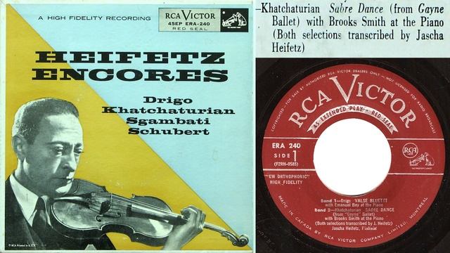 Khatchaturian: Sabre Dance (Heifetz, violin; Smith, piano) смотреть онлайн