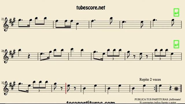 China National Anthem Sheet Music for Alto Saxophone Horn and Baritone Saxophone смотреть онлайн