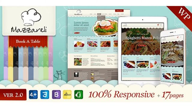 Mazzareli - Restaurant & Cafe WordPress Theme | Themeforest Website Templates and Themes смотреть онлайн