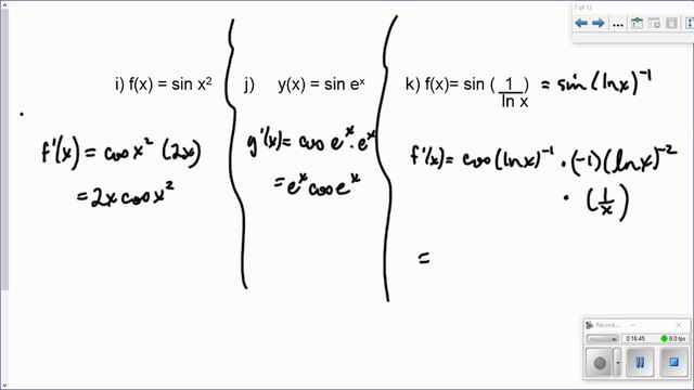 5.4 Derivatives of y= sinx and y = cosx смотреть онлайн