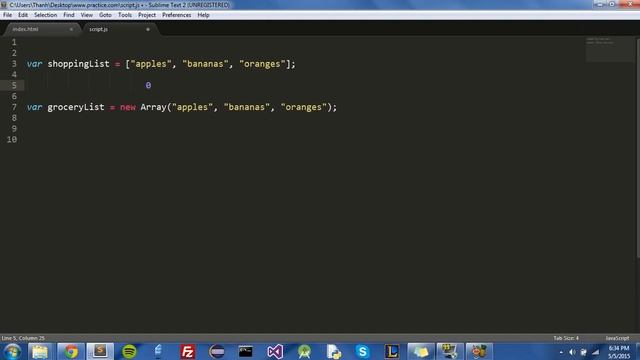 Javascript Tutorial 4: Arrays смотреть онлайн