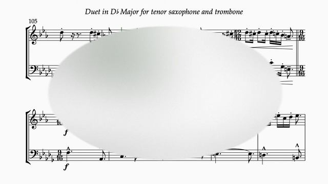 Duet for Tenor Saxophone and Trombone in in D-flat Major смотреть онлайн