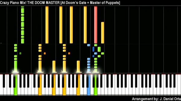 Crazy Piano Mix! THE DOOM MASTER [DooM + Metallica Mashup]