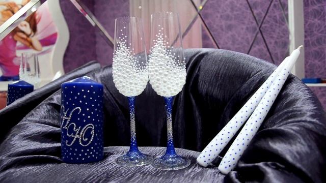 Свадебные бокалы в стразах с жемчугом https://vk.com/club53829666 смотреть онлайн