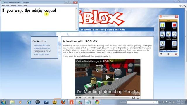 I found the ROBLOX admin control panel!!!!!!!!!!!!!! смотреть онлайн