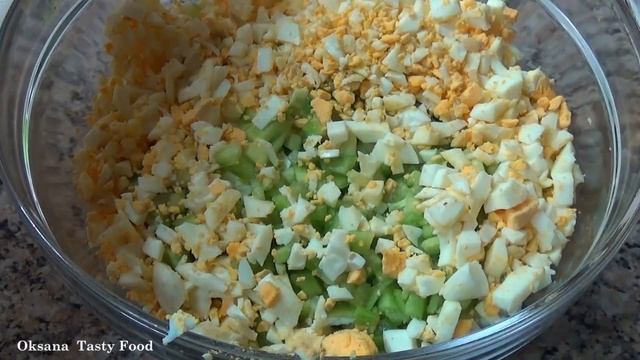 Салат с крабовыми палочками без риса с ОТЛИЧНОЙ заправкой Salad with crab sticks смотреть онлайн