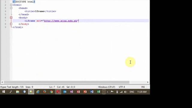 Use of HTML IFrame Tag смотреть онлайн