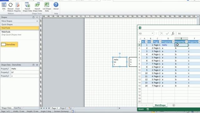 List and modify Visio shape data in Excel смотреть онлайн