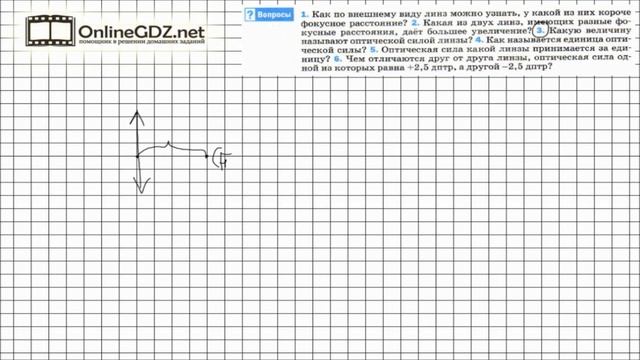Вопрос №3 § 68. Линзы. Оптическая сила линзы - Физика 8 класс (Перышкин) смотреть онлайн