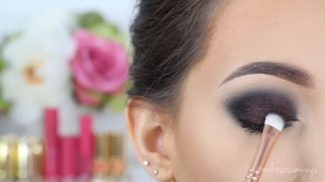 Chic Vamp Lips & Smokey Eyes Make Up Tutorial | Melissa Samways смотреть онлайн