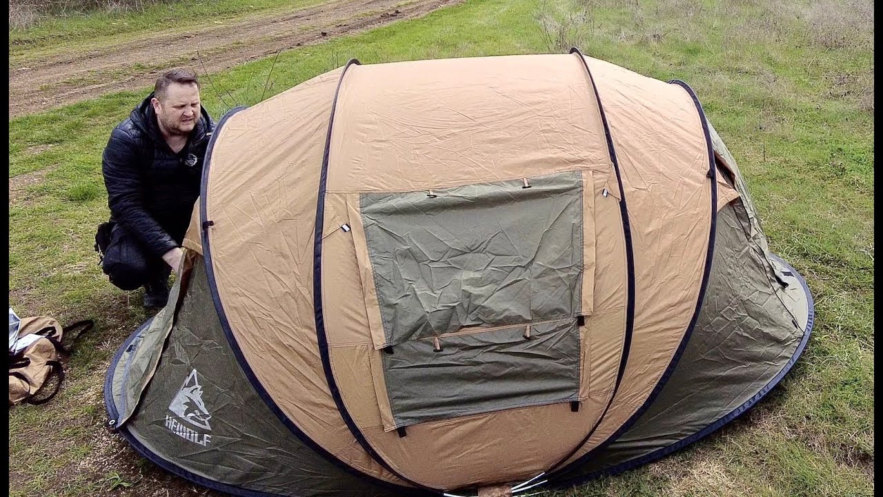 Палатка Hewolf HW-Z1766S. Распаковка. Обзор. #палатка #HWZ1766S #автоматическая #туризм #hewolf смотреть онлайн