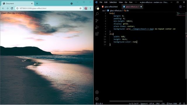 How to make glass effect like windows 11 using html css in hindi | glassmorphism | html developer смотреть онлайн